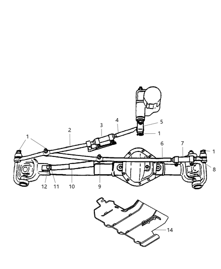 2005 Dodge Ram 3500 Linkage, Steering Diagram