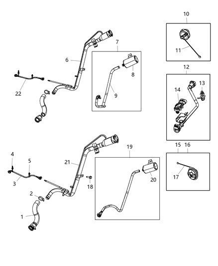 2015 Dodge Journey Filter-Leak Detection Pump Diagram for 68039538AA