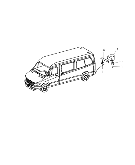 2009 Dodge Sprinter 3500 Park Assist Diagram 1