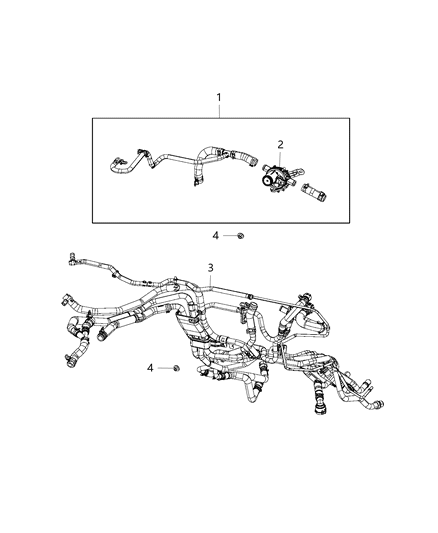 2017 Chrysler Pacifica Hose-Heater Supply And Return Diagram for 68281056AD