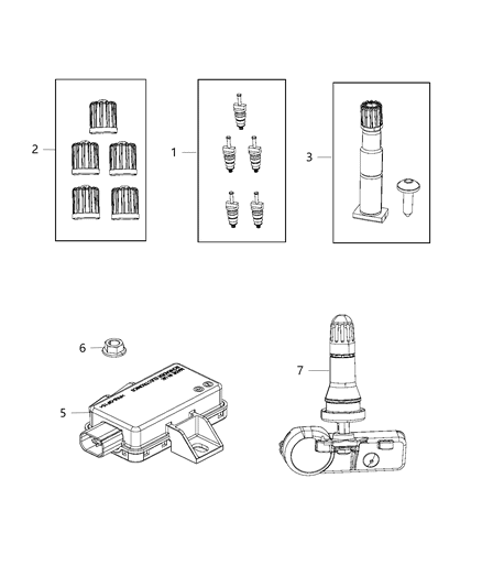 2019 Dodge Journey Tire Monitoring System Diagram