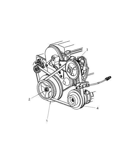 1998 Dodge Neon Pulley, Drive Diagram