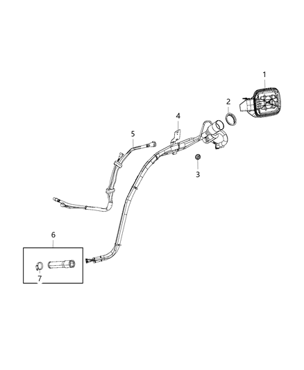 2016 Dodge Durango Tube-Fuel Filler Diagram for 68250923AB