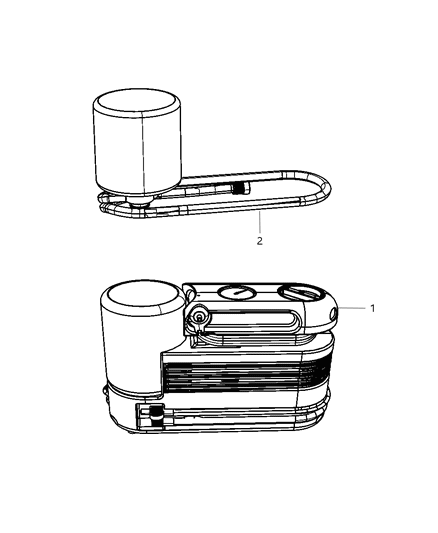 2012 Jeep Grand Cherokee Inflator - Jack Stowage Diagram