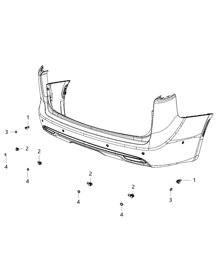 2020 Chrysler Voyager Park Assist Diagram 3