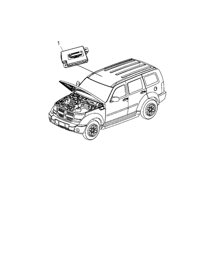 2009 Dodge Nitro Modules Overhead Diagram