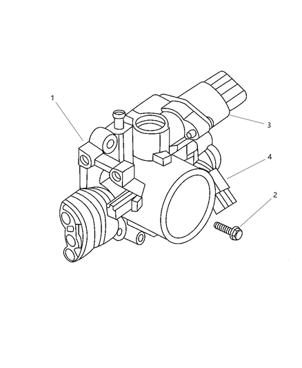 2002 Chrysler PT Cruiser Throttle Body Diagram