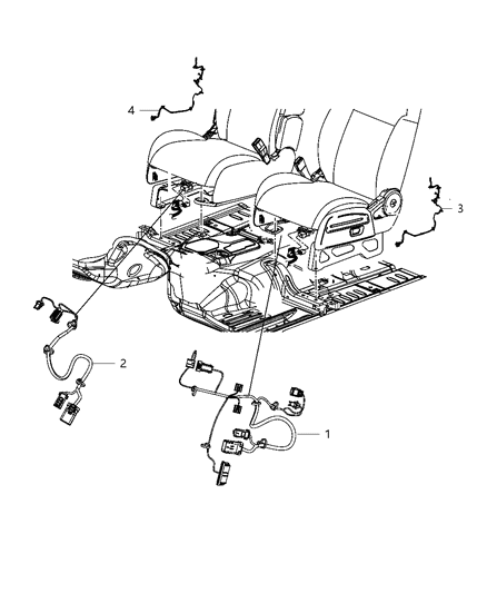 2012 Chrysler 200 Wiring - Seats Front Diagram