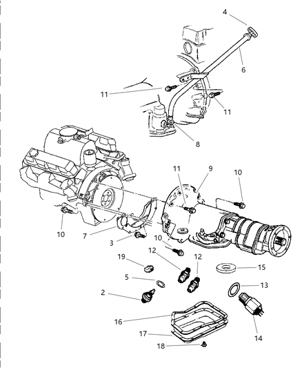 1998 Dodge Durango Case & Related Parts Diagram 2