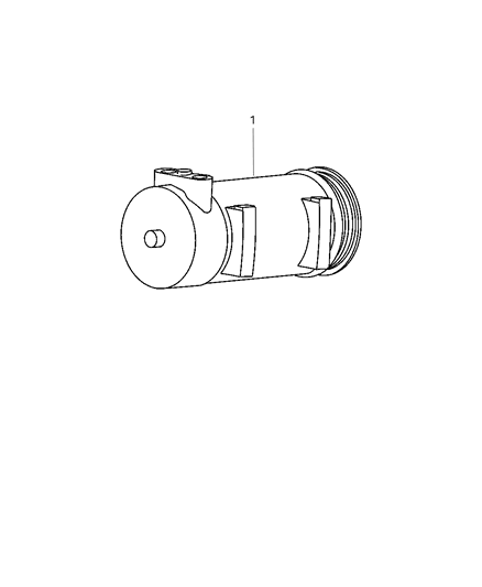 2003 Jeep Wrangler COMPRES0R-Air Conditioning Diagram for 55037617AB