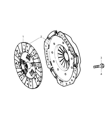 2003 Jeep Wrangler Clutch Assembly Diagram