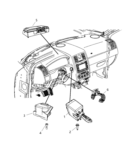 2008 Dodge Challenger Modules Instrument Panel Diagram