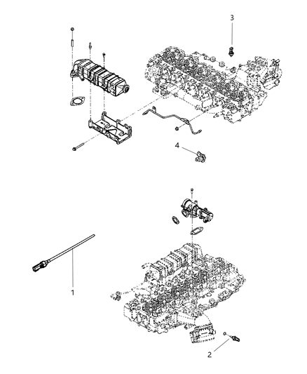 2010 Dodge Ram 5500 Sensors - Exhaust Diagram