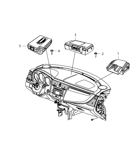 2013 Dodge Avenger Modules Instrument Panel Diagram