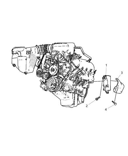 2005 Jeep Liberty Starter & Mounting Diagram 2