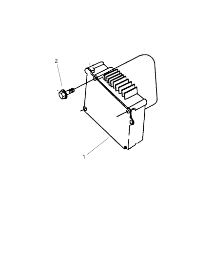 2003 Chrysler Town & Country Engine Computer Control Module Diagram for 4748520AB