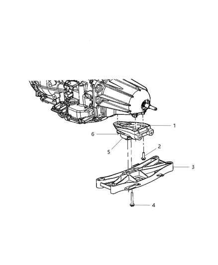 2009 Dodge Challenger Structural Collar Diagram 1