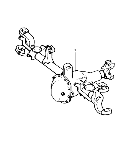 2007 Jeep Wrangler Axle-Service Front Diagram for 68017169AA