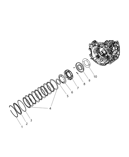 2007 Chrysler Pacifica Low / Reverse Clutch Diagram