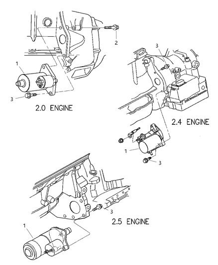 2000 Chrysler Cirrus Starter Diagram