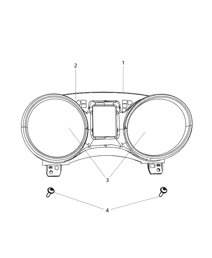 2018 Dodge Journey Cluster-Instrument Panel Diagram for 68310781AA