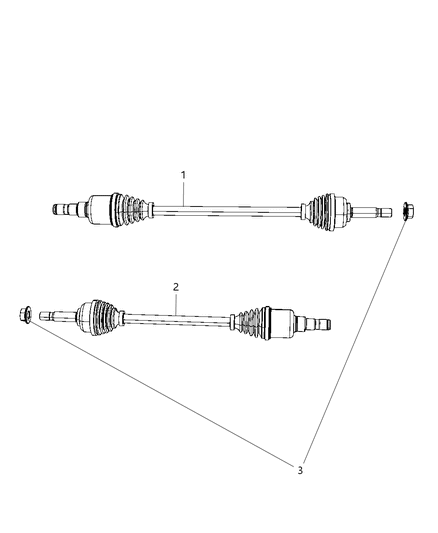 2010 Dodge Journey Shaft , Axle Diagram 2