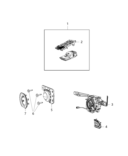 2018 Jeep Compass Sensor-Adaptive Speed Control MODU Diagram for 68248539AE