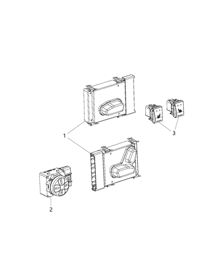 2014 Dodge Durango Switches - Seats Diagram