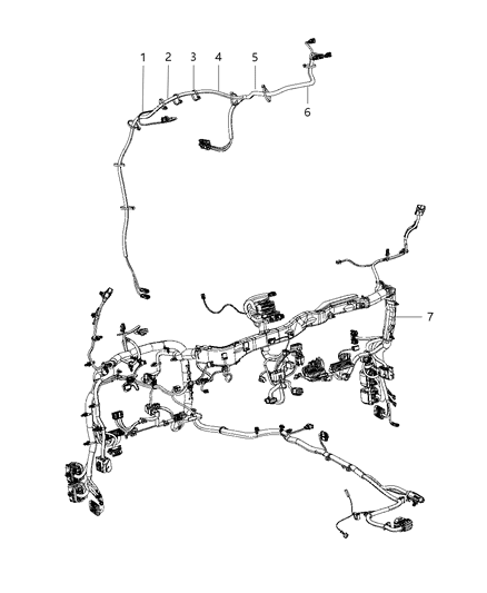 2018 Jeep Wrangler Wiring-Instrument Panel Diagram for 68350861AD