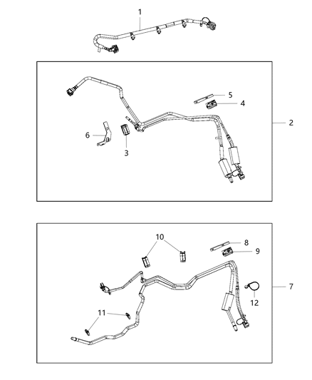 2019 Ram 1500 New Style Fuel Lines Front Diagram