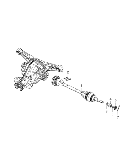 2016 Dodge Viper Shaft, Axle Diagram