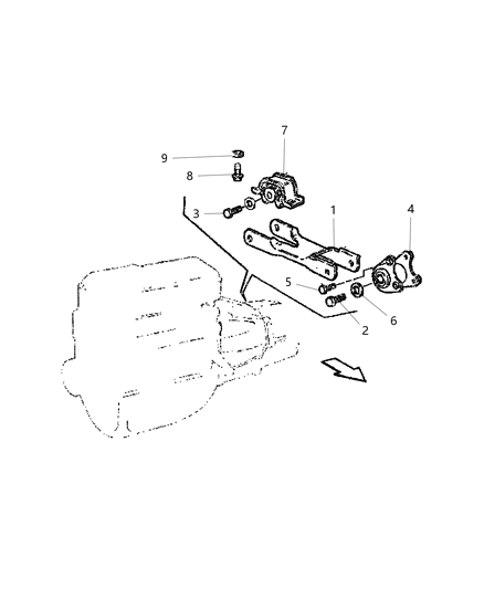 2021 Ram ProMaster 1500 Mounting Support Diagram 3