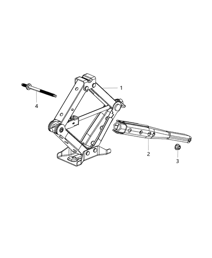 2015 Dodge Dart Jack Assembly Diagram