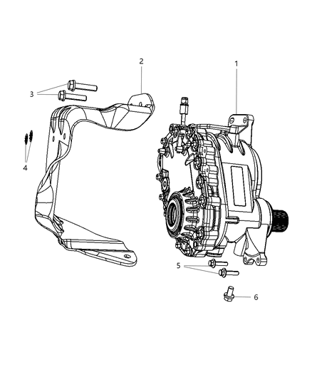 2007 Dodge Avenger PTO Unit Diagram for 5157001AF