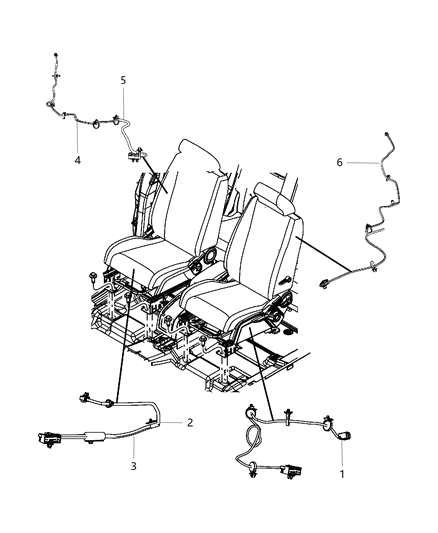 2011 Dodge Journey Wiring - Seats Front Diagram