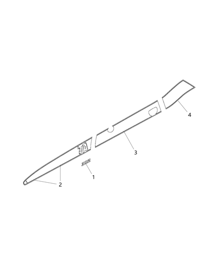 2020 Dodge Challenger Decals & Tape Stripes Diagram 4