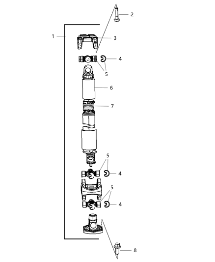 2010 Dodge Ram 3500 Shaft - Drive Diagram