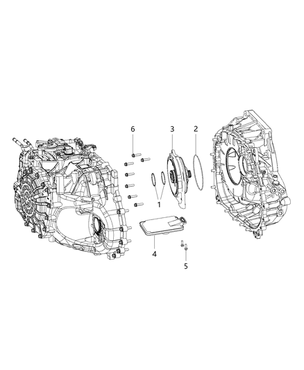 2015 Jeep Compass Pump-Transmission Oil Diagram for RL192836AB