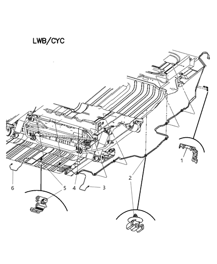 2006 Dodge Caravan Lines - Chassis Diagram 1