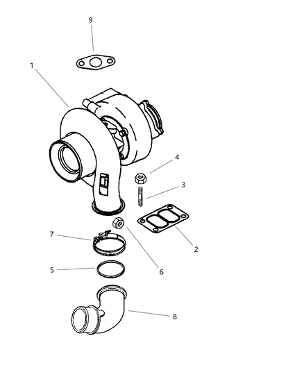 2000 Dodge Ram 1500 Turbo Diagram for R5014203AA