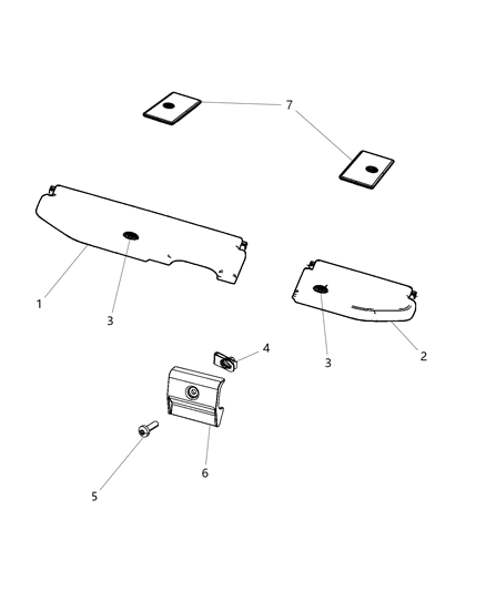 2011 Ram 2500 Load Floor, Cargo Diagram