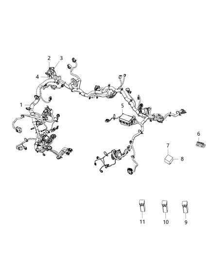 2014 Jeep Grand Cherokee Cover-Power Distribution Center Diagram for 68190347AA