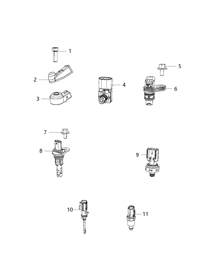 2021 Jeep Grand Cherokee Sensors, Engine Diagram 5