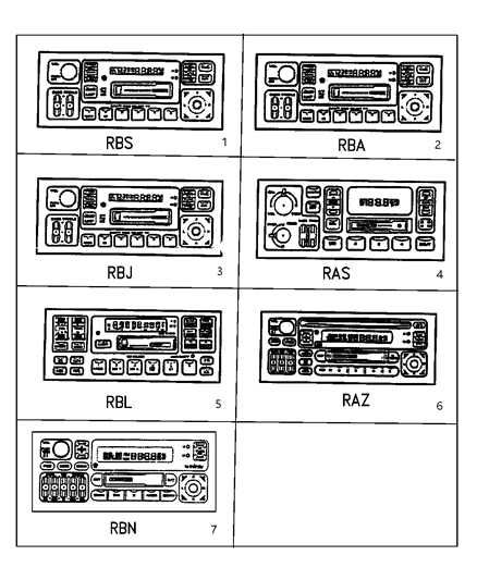 1997 Chrysler LHS Radios Diagram