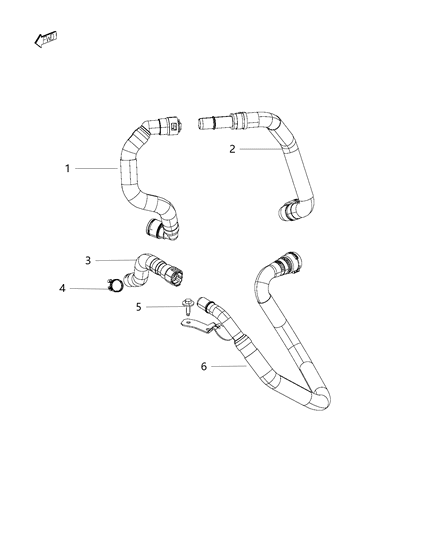 2014 Jeep Cherokee Hose-Jumper Diagram for 68199254AA