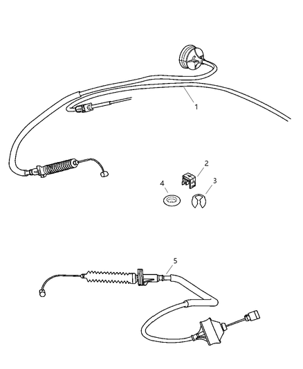 2004 Dodge Durango Cable-Accelerator Diagram for 52013012AA