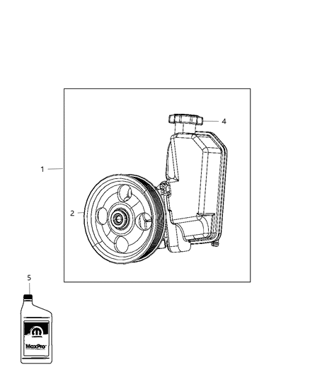 2008 Dodge Nitro Power Steering Pump Diagram for R2109980AD