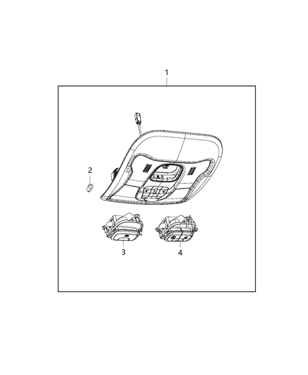 2018 Jeep Renegade Lamp-Overhead Diagram for 6RZ44MS7AA