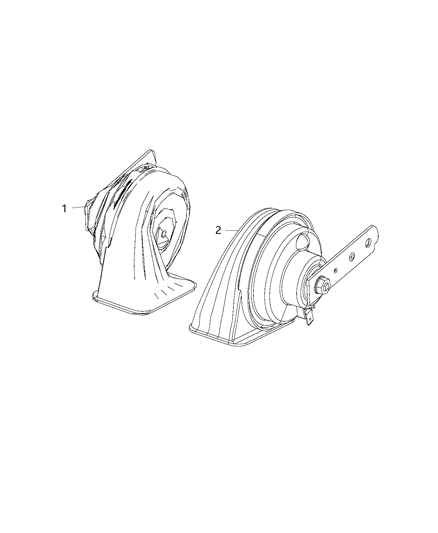 2017 Dodge Grand Caravan Horns Diagram