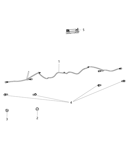 2018 Ram 1500 Park Assist, Rear Diagram
